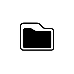 Folder Icon Representing File Organization and Document Storage - Ideal for Office, Digital Filing, and File Management Systems