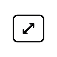 Outward Pointing Arrow Icon Representing Expansion, Growth, and External Links - Ideal for Website Navigation and Interface Design