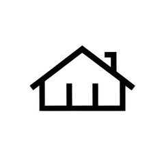 Line Icon Representing Houses and Property - Perfect for Real Estate, Construction, and Home Development Designs