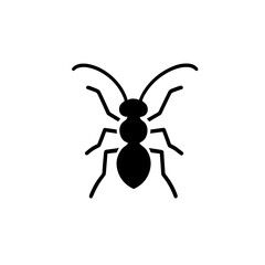 Ant Icon Representing Insects, Nature, and Pest Control - Ideal for Biology, Nature Studies, and Environmental Designs