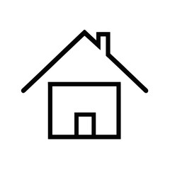 House Symbol Representing Residential Building, Real Estate, and Housing Solutions