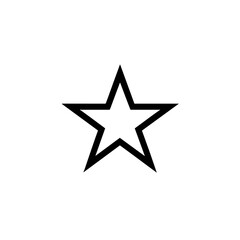 Obraz premium Star Icon for Favorites, Ratings, Reviews, Bookmarks, and Highlighting Important Content