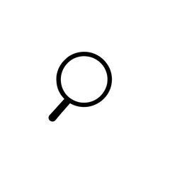 Magnifying Glass Icon for Search Functions, Zooming, Exploration, Research, and Investigation