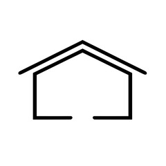 Home Icon for Property, Real Estate, Residential Living, and Building Design
