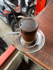 Indonesian specialty brewed milk coffee