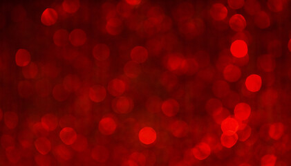 Shining blurred red bokeh. Background and texture