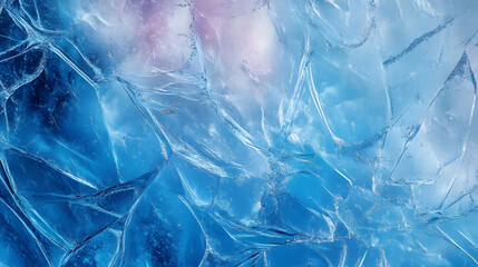 Naklejka premium Scratched surface of blue ice