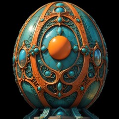 Fancy art deco Easter egg