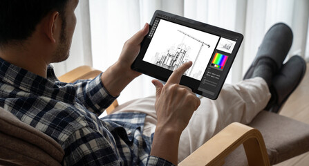 Architectural design modish software application for architect business and professional designer