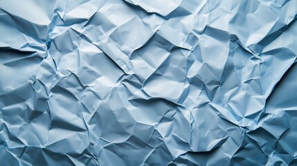 Obraz premium Crinkled Blue Paper Texture Background