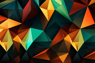 Fototapeta premium Vibrant abstract geometric shapes and patterns a captivating design exploration