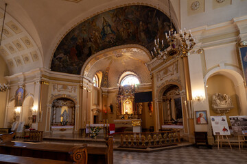 Fototapeta premium Interior of St. Martin's Church in Kępno, Poland