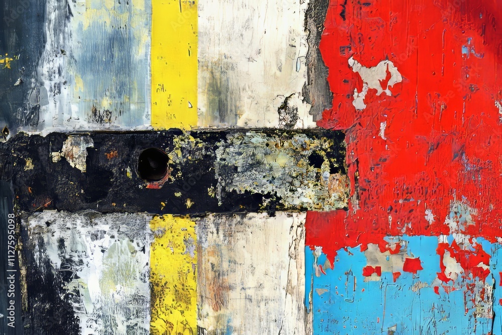 Poster captivating abstract art photography a bold exploration of color and form in visual expression