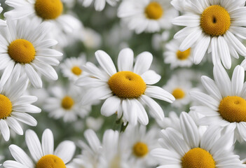 Fototapeta premium Collection of daisy flower branches isolated on transparent or white background