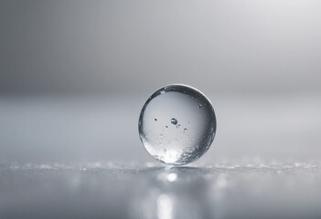 Beautiful water drop isolated on white background