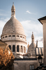 The Sacred Heart in autumn in Montmartre in Paris 14