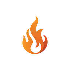Fire Flame Logo Design with Modern Colorful Luxury Vector Template
