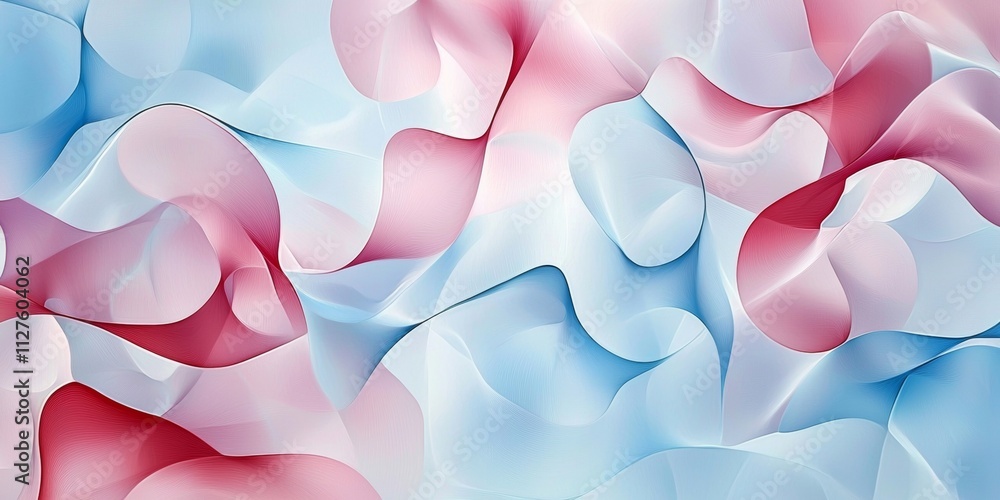 Aufkleber pastel pink and blue swirls intertwine, creating a dreamy and ethereal background, perfect for addin