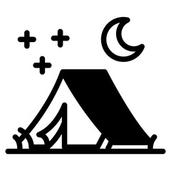 camping tent icon vector illustration