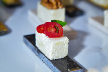  cake with fruits, dessert, sweets table, haute cuisine