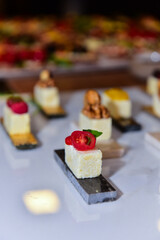  cake with fruits, dessert, sweets table, haute cuisine