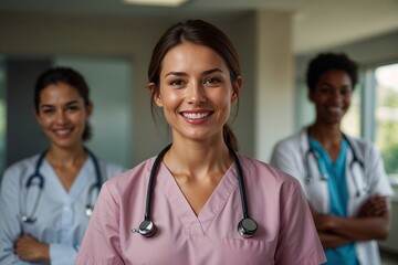 Portrait of a smiling female doctor