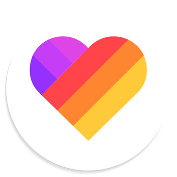 Likee Icon Illustration In Round Background