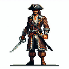 Obraz premium Pixel art Sailor