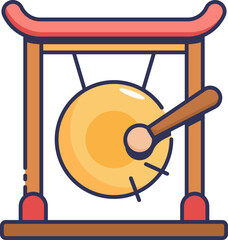 Gong Icon Illustrations