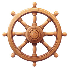 Ship wheel boat old wooden rudder helm vintage isolated captain. Sail boat wheel sailboat ship wood...