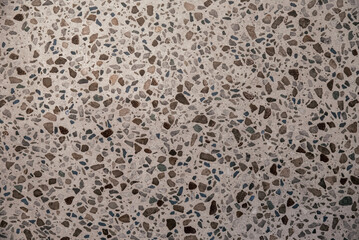 Seamless texture of gray terrazzo with fine speckles