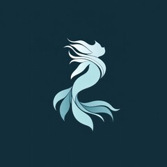 Fototapeta premium Elegant stylized mermaid illustration. (1)