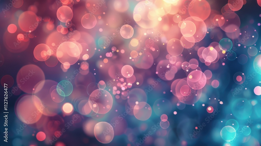 Poster Abstract Background Of Colorful Blurred Circles