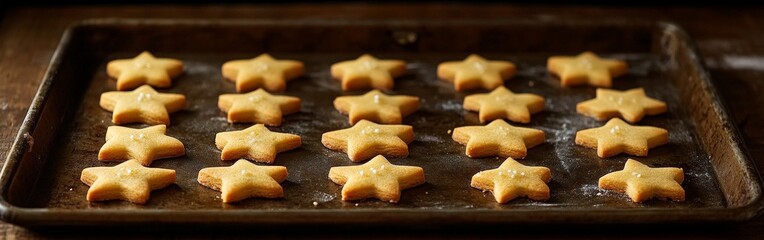Cozy Christmas cookies in festive holiday shapes
