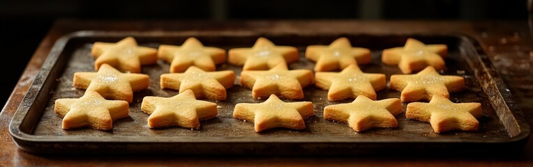 Cozy Christmas cookies in festive holiday shapes