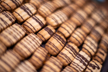 Christmas homemade butter cookies, preparation and production