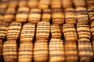 Christmas homemade butter cookies, preparation and production