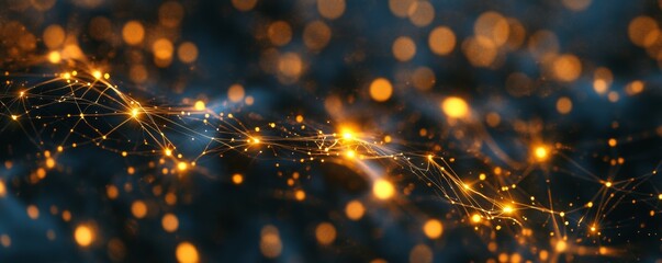 Abstract AI brain pattern with glowing neural pathways, tech innovation, artificial intelligence