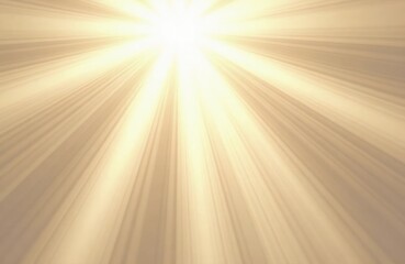 Soft light rays radiate over a pale ivory background. Gentle glow suggests a serene and bright atmosphere. Elegant and simple design. Ideal for branding, backdrop, or product showcases.