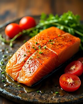 image d'un pav&eacute; de saumon cuisin&eacute; 