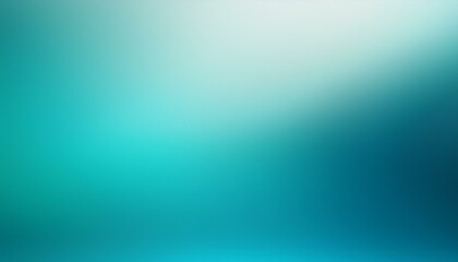 Obraz premium Abstract gradient turquoise blue teal white colored blurred back. Generated image