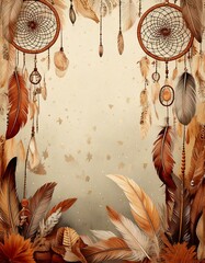 Boho Chic Wedding Invitation Background