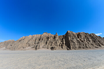 Geomorphic Scenery Desert in Xinjiang, China