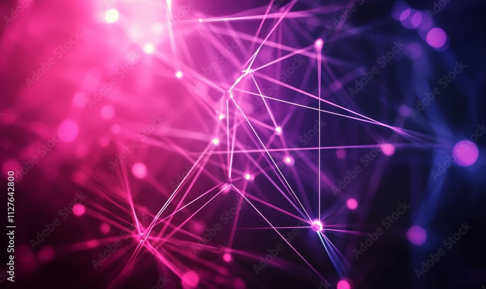 Poster personal data protection concept, fingerprint scan with network lines, symbolizing secure authentica