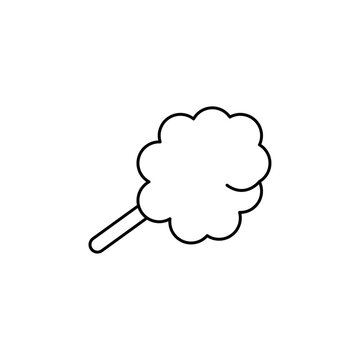 recommend clip art: Cotton candy icon line art vector