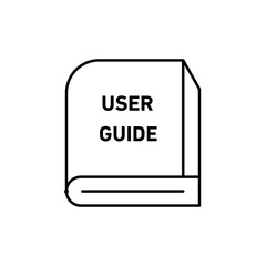 Guide icon line art vector