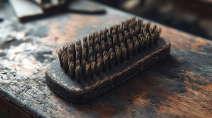 Close-up of a Shoe Brush