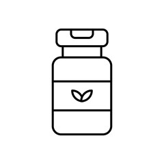 Supplement icon line art vector