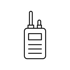 Walkie talkie icon line art vector