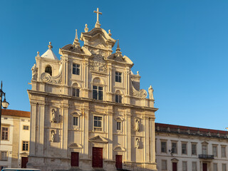 The New Cathedral of Coimbra is the current bishopric seat of the city of Coimbra, in Portugal. The Cathedral, a Jesuit church from 1772
